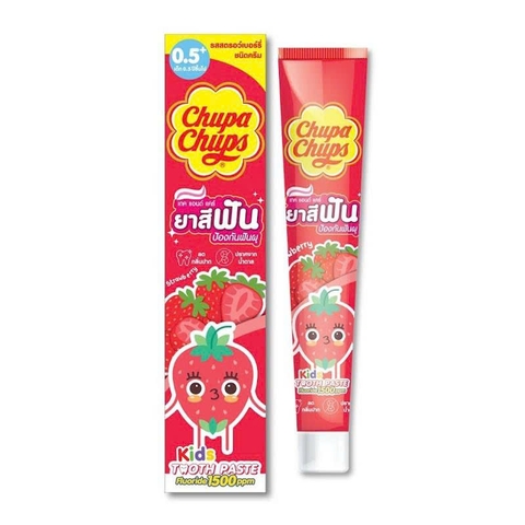 Kem đánh răng Chuppa Chups huong hương dâu 40g (6M+)