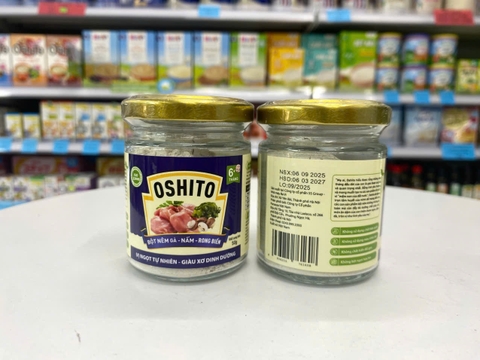 Bột Nêm Ăn Dặm Oshito Gà - Nấm - Rong Biển 50g cho bé từ 6 tháng