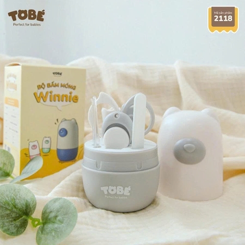 Bộ bấm móng tay Winnie - Tobé (Màu ghi)