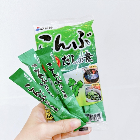 Hạt nêm cho bé ăn dặm Shimaya vị tảo bẹ 56g cho bé từ 6 tháng tuổi (8gx7 gói)