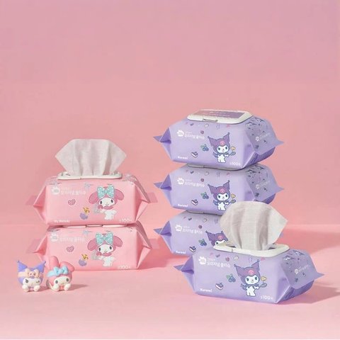 Khăn ướt trẻ em Green Finger Sanrio Characters 100 miếng