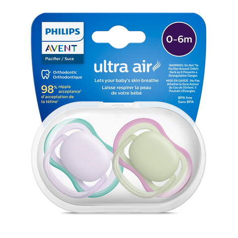 Ty ngậm thông khí Philips Avent (SCF085/24, 0-6M, vỉ đôi)