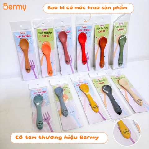 Thìa mềm ăn dặm cho bé Bermy (màu ngẫu nhiên)