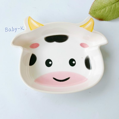 Bát phíp ăn dặm nông Baby-K Hàn Quốc họa tiết thú (ngẫu nhiên)