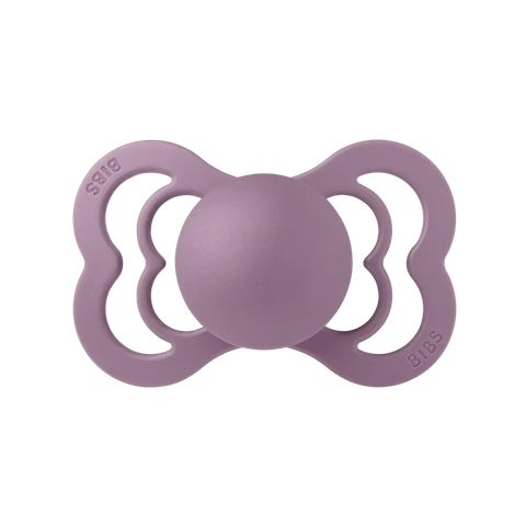 Ty ngậm núm đối xứng cao su tự nhiên BIBS Pacifier Supreme Latex Size 2 (trên 6 tháng), Dusky Lilac