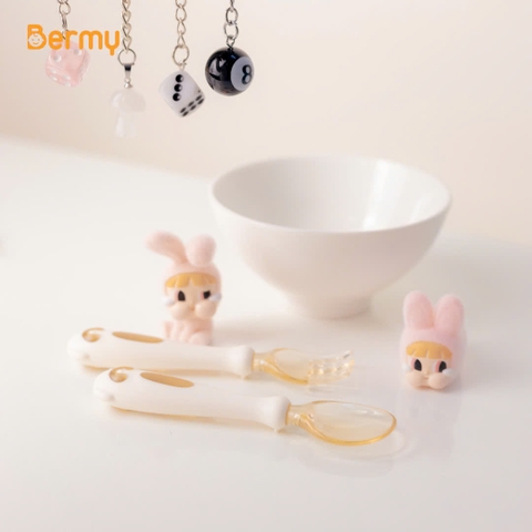 Bộ thìa dĩa uống cong PPSU Bermy
