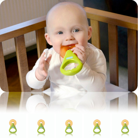 Cắn nướu có tay cầm lục lạc kidsme 9536 - màu Cam Chanh (3M+)