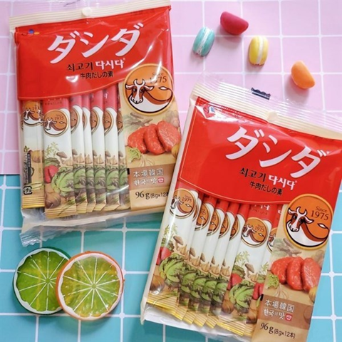 Hạt nêm Bò ống đỏ CJ 96g (8gx12 gói)