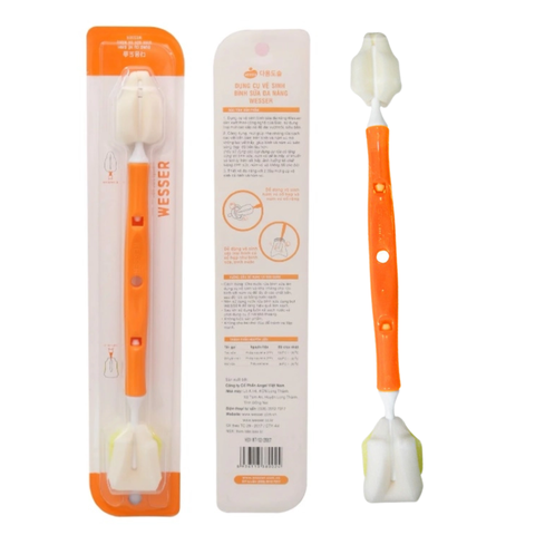 Cọ bình xốp mút 2 đầu Wesser