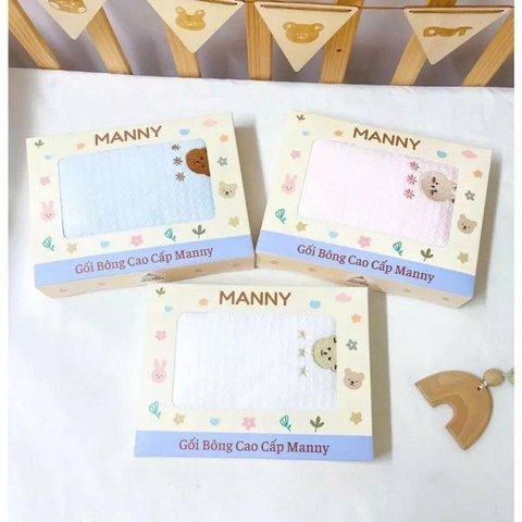 Gối chữ nhật trần bông cao cấp Manny màu ngẫu nhiên (0M+)
