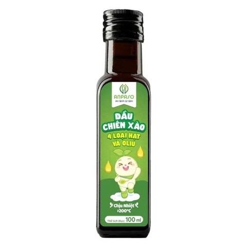 Dầu ăn dặm Mix Hạt Anpaso chiên xào cho bé 100ml (6M+)