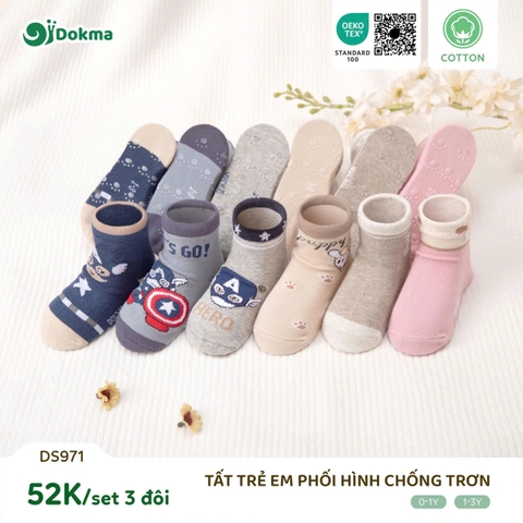 Tất trẻ em Dokma DS975 màu ngẫu nhiên (set 3 đôi)