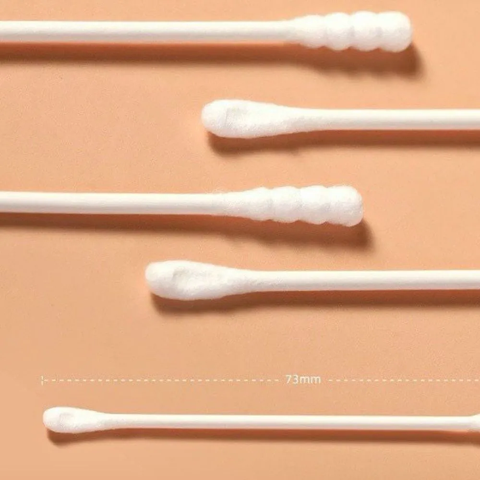 Tăm Bông thân giấy sơ sinh MaMicare - hoàn toàn bông tự nhiên, an toàn cho bé (200 que/gói)