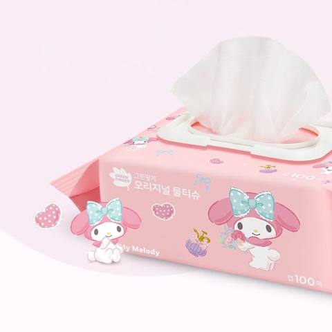 Khăn ướt trẻ em Green Finger Sanrio Characters 100 miếng