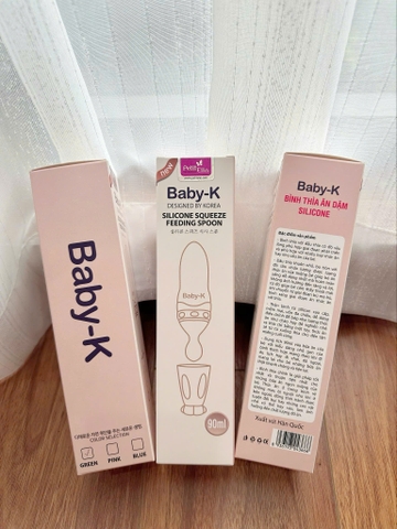 Bình thìa ăn dặm silicone Baby-K