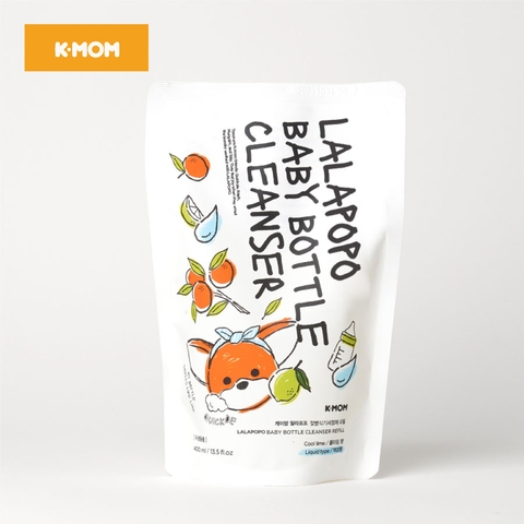 Nước Rửa Bình Thuần Chay K-Mom Lalapopo Hàn Quốc Túi 500ml (dạng Gel)