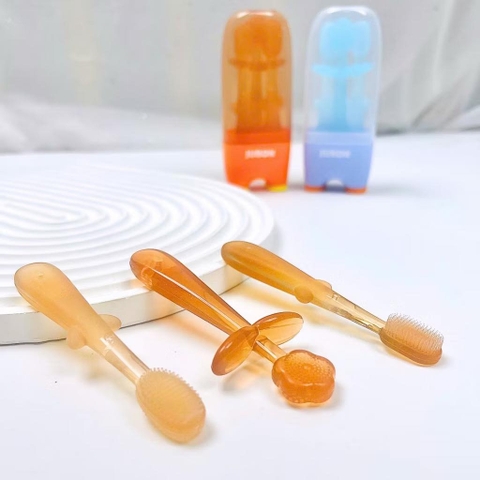 Set Bàn Chải Đánh Răng Rơ Lưỡi Silicon Jubon cho Bé Sơ Sinh 0-18 tháng