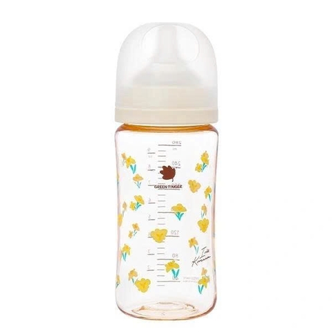Bình sữa Greenfinger Bebegrow PPSU 280ml – Hoa Diên Vĩ Vàng – Kèm Núm