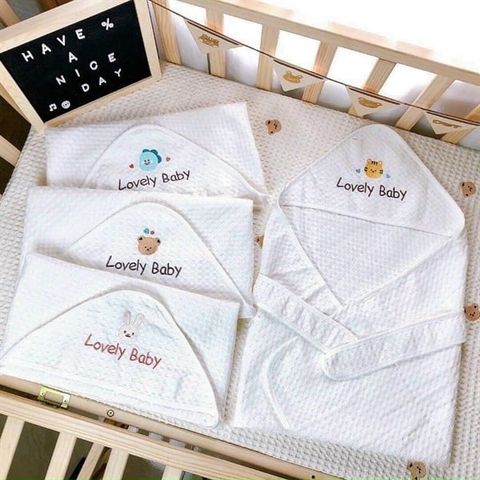 Ủ choàng tổ ong Zeloo 76x76cm màu ngẫu nhiên