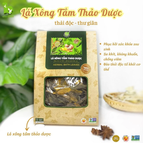 Lá xông tắm thảo dược Bảo Nhiên, 100g