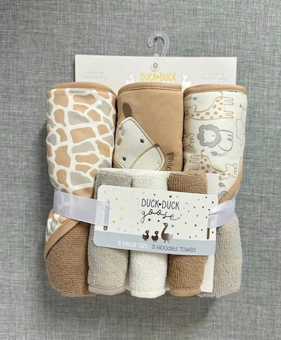 Set 3 Ủ + 3 Khăn Mặt cao cấp Duck Duck (71x71cm & 22x22cm) màu ngẫu nhiên