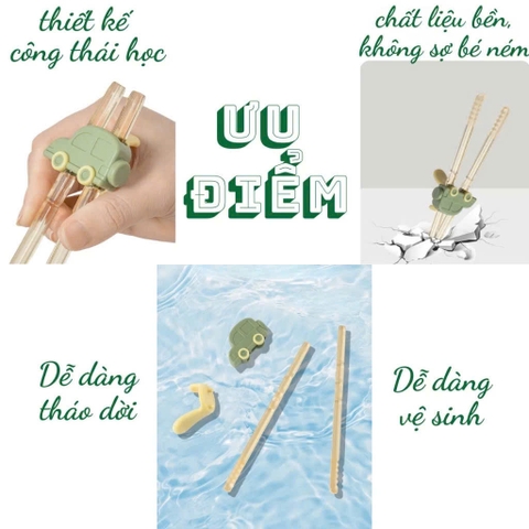 Đũa tập gắp hình ô tô