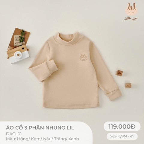 Áo cổ 3 phân nhung Little Love