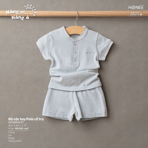 (C6.5) Bộ cộc tay Polo cổ trụ 7072 Honee