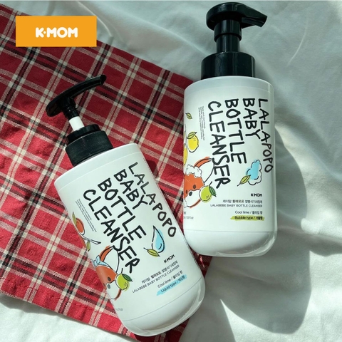 Nước Rửa Bình Thuần Chay K-Mom Lalapopo Hàn Quốc Chai 500ml (dạng Gel)
