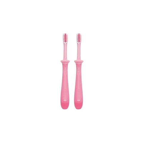 Bàn chải đánh răng trẻ em Pigeon Hồng (Set 2 cái)