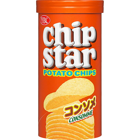 Snack Khoai tây YBC Chip Star vị Súp Consome 45g cho bé trên 12 tháng (màu cam)
