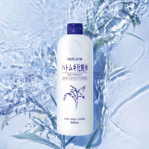 Nước hoa hồng ý dĩ Hatomugi Naturie Skin Conditioner 500ml mẫu mới