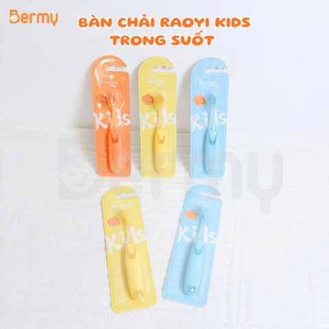 Bàn chải Raoyi Kids trong suốt (màu ngẫu nhiên)
