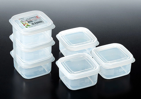 Set 4 hộp chia thức ăn cho bé Nakaya Mini Nhật Bản chính hãng (100ml)