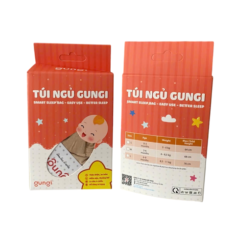 Túi ngủ Gungi co dãn 4 chiều size M (cho bé 6-8.5 kg)