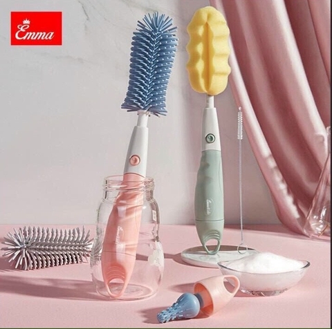 Set cọ rửa bình sữa 4 chi tiết EMMAKIDS 712