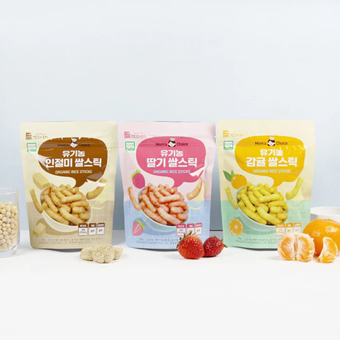 Bánh Gạo Que Mom's Choice Hữu Cơ Vị Dâu (8M+)