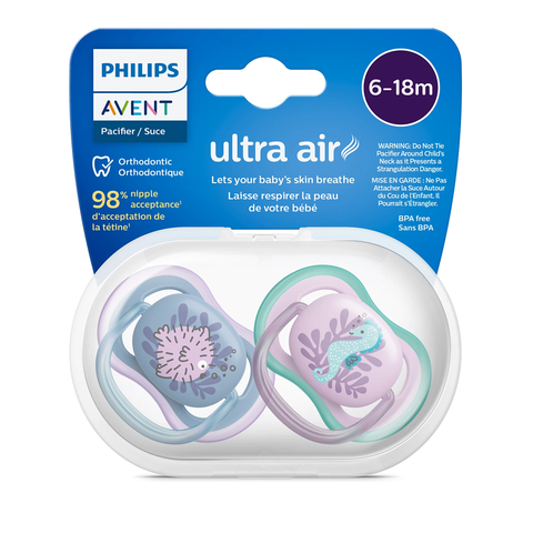 Ty ngậm thông khí Philips Avent (SCF085/61, 6-18M, vỉ đôi)