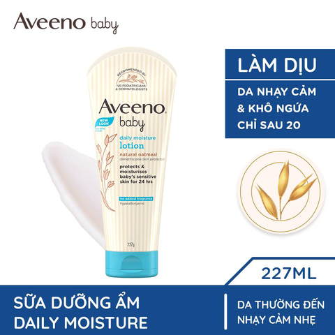 Sữa dưỡng thể dành cho bé Aveeno Baby Daily Moisture Lotion 227g