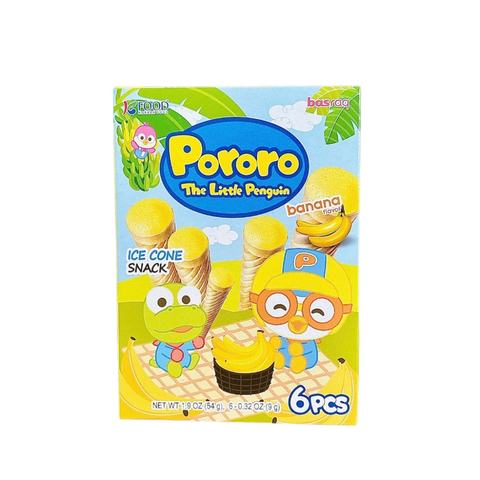 Bánh kem ốc quế Pororo vị chuối 54g (1Y+)