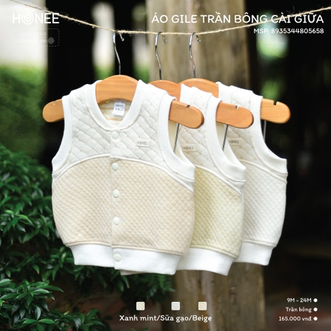 Áo Gile trần bông cài giữa 5658 Honee
