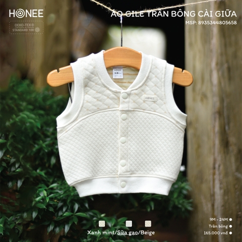 Áo Gile trần bông cài giữa 5658 Honee