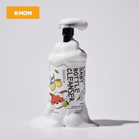 Nước Rửa Bình Thuần Chay K-Mom Lalapopo Hàn Quốc Chai 500ml (dạng Bọt)