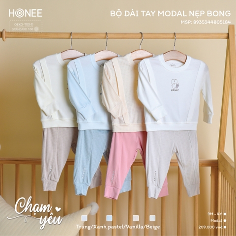 Bộ dài tay Modal nẹp bong Honee
