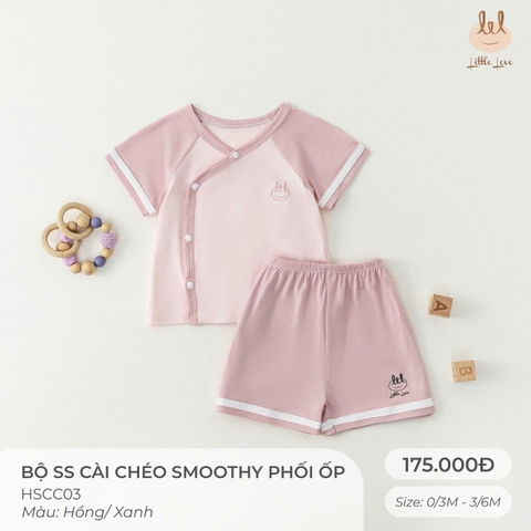 (C2.5) Bộ SS cài chéo Smoothy phối ốp Little Love