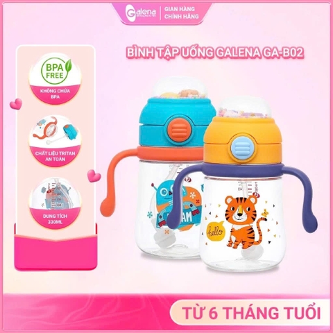 Bình tập uống GALENA 260ML GA-B02 (MẪU MỚI) - Dung tích tối đa 330ml