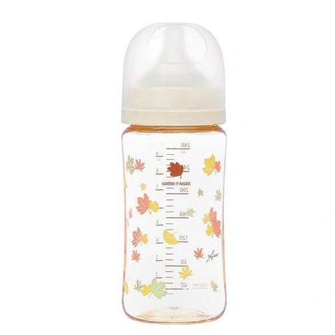 Bình sữa Greenfinger Bebegrow PPSU 280ml – Lá Phong – Kèm Núm