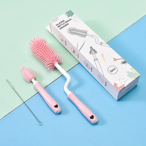 Cọ bình sữa silicone Lobaby
