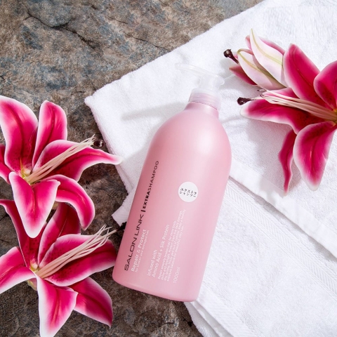 Dầu gội Kumano Salon Link Extra Nhật Bản 1000ml (hồng nhạt)