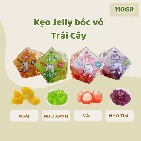 Kẹo Honper Jelly bóc vỏ vị vải (110g)